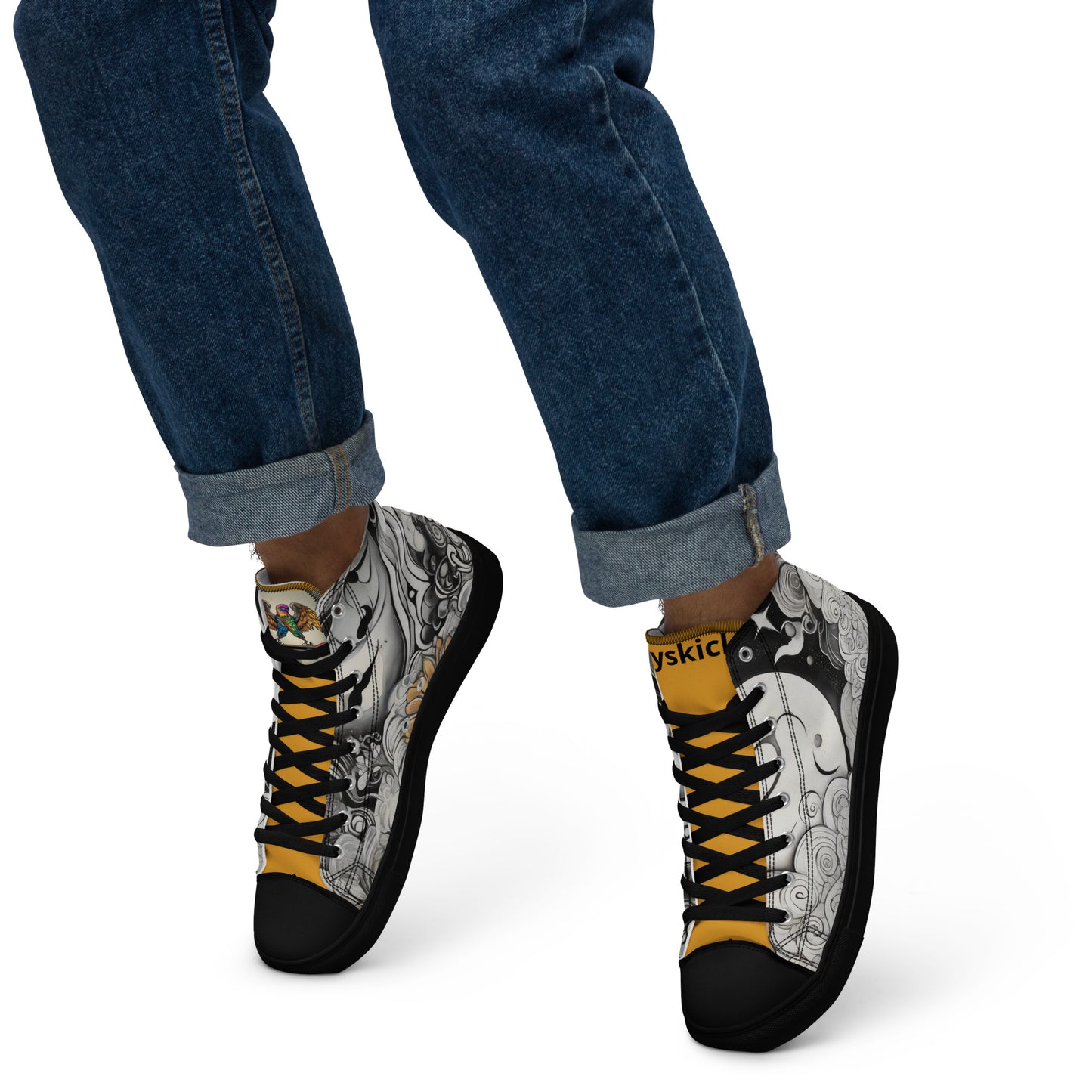 FREE SHIPPING- Men’s high top canvas shoes