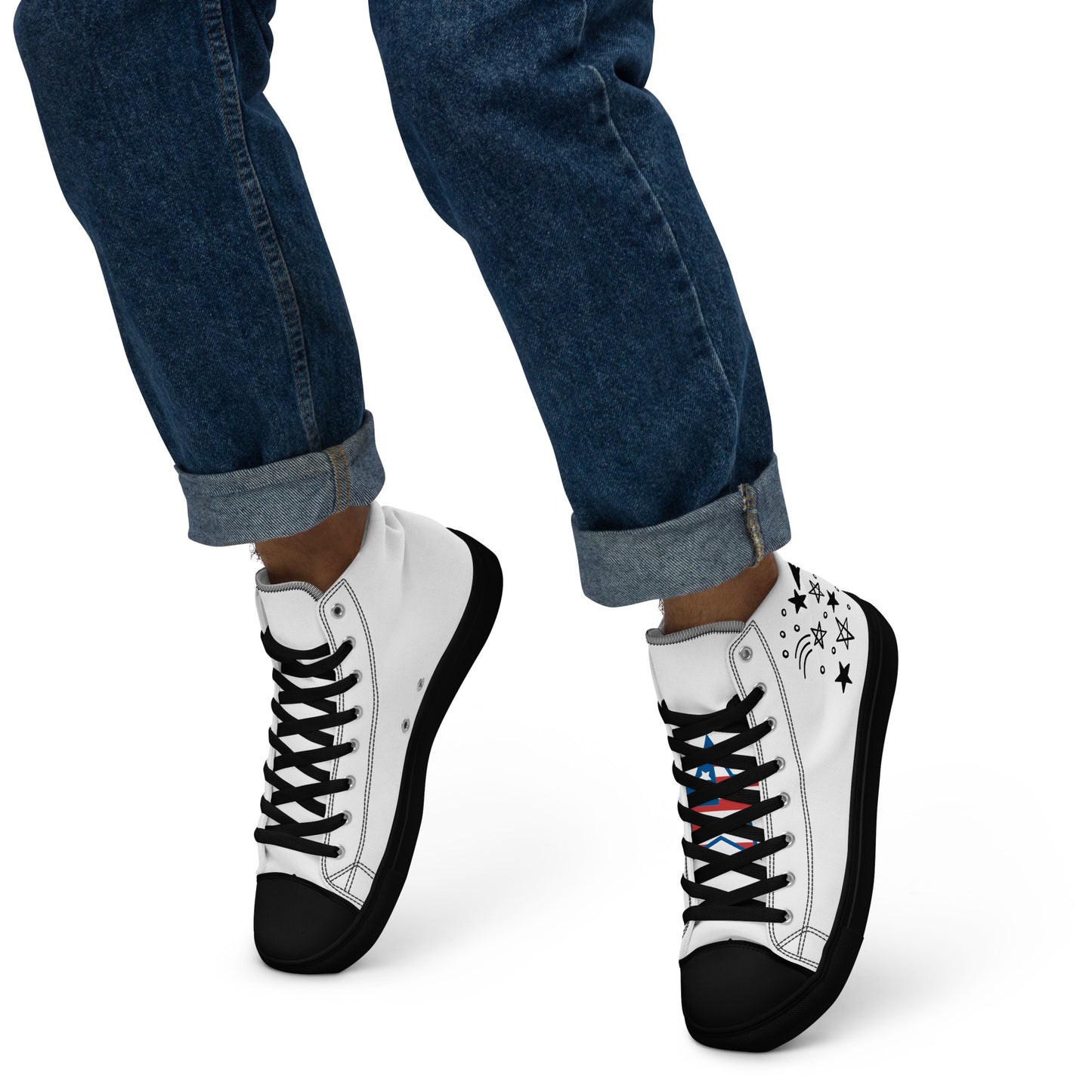 FREE SHIPPING- Avyskicks Men’s high top canvas shoes