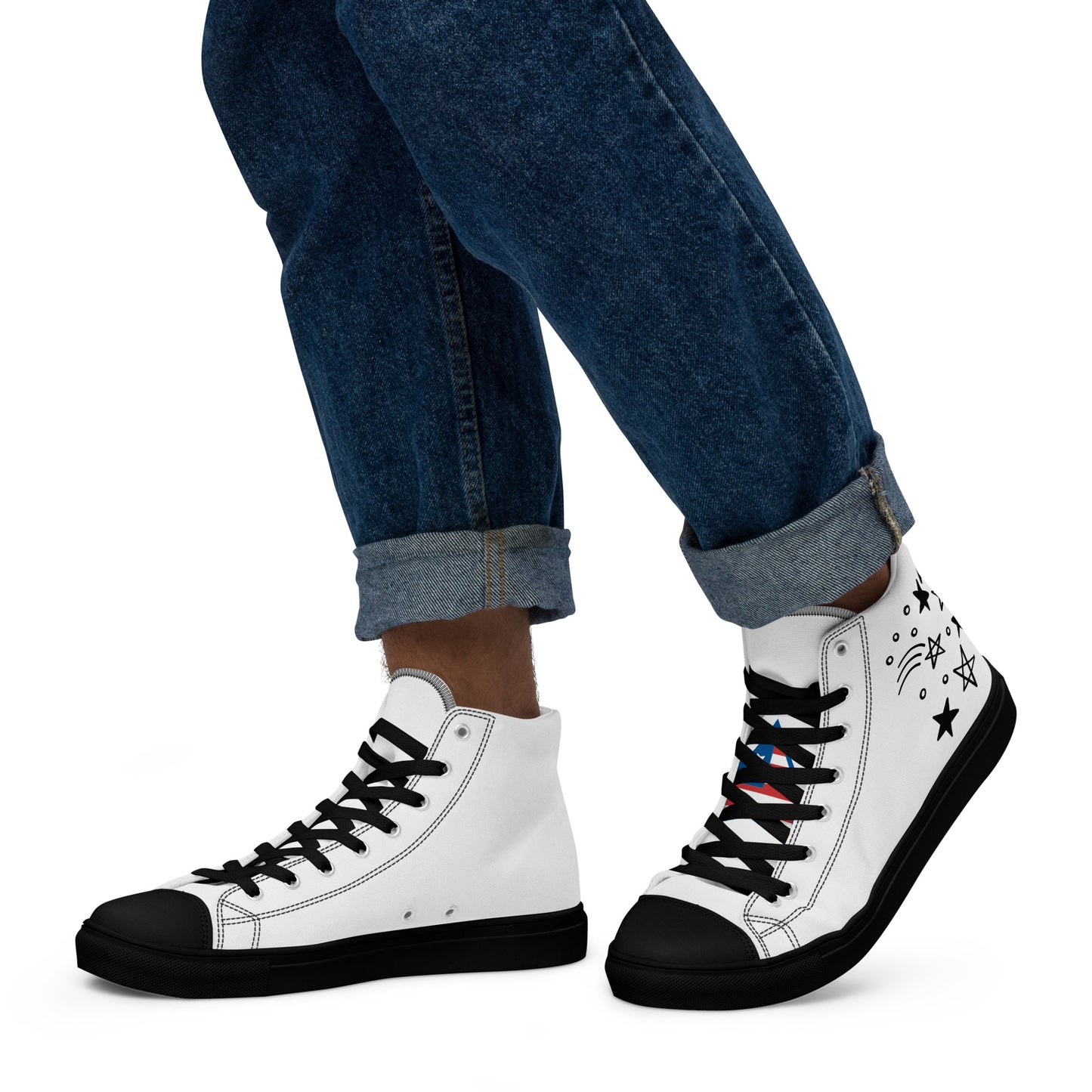 FREE SHIPPING- Avyskicks Men’s high top canvas shoes