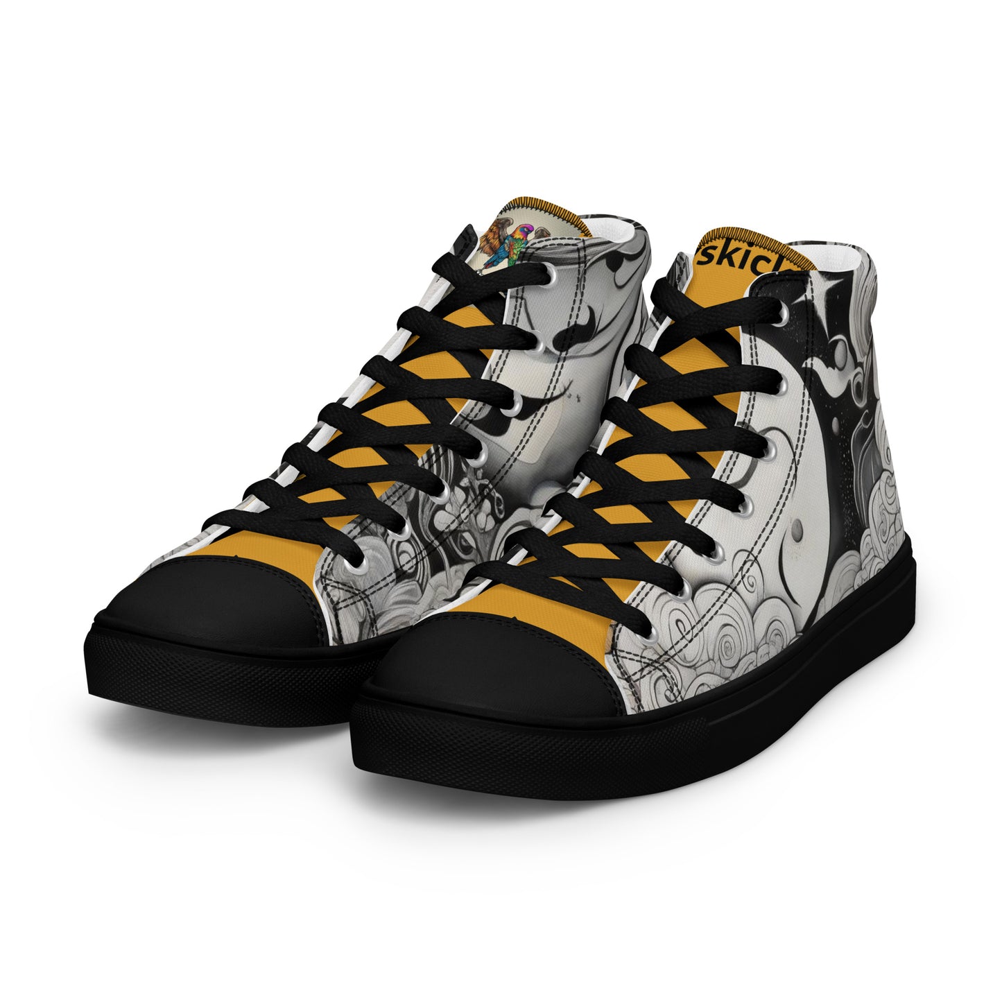 FREE SHIPPING- Men’s high top canvas shoes