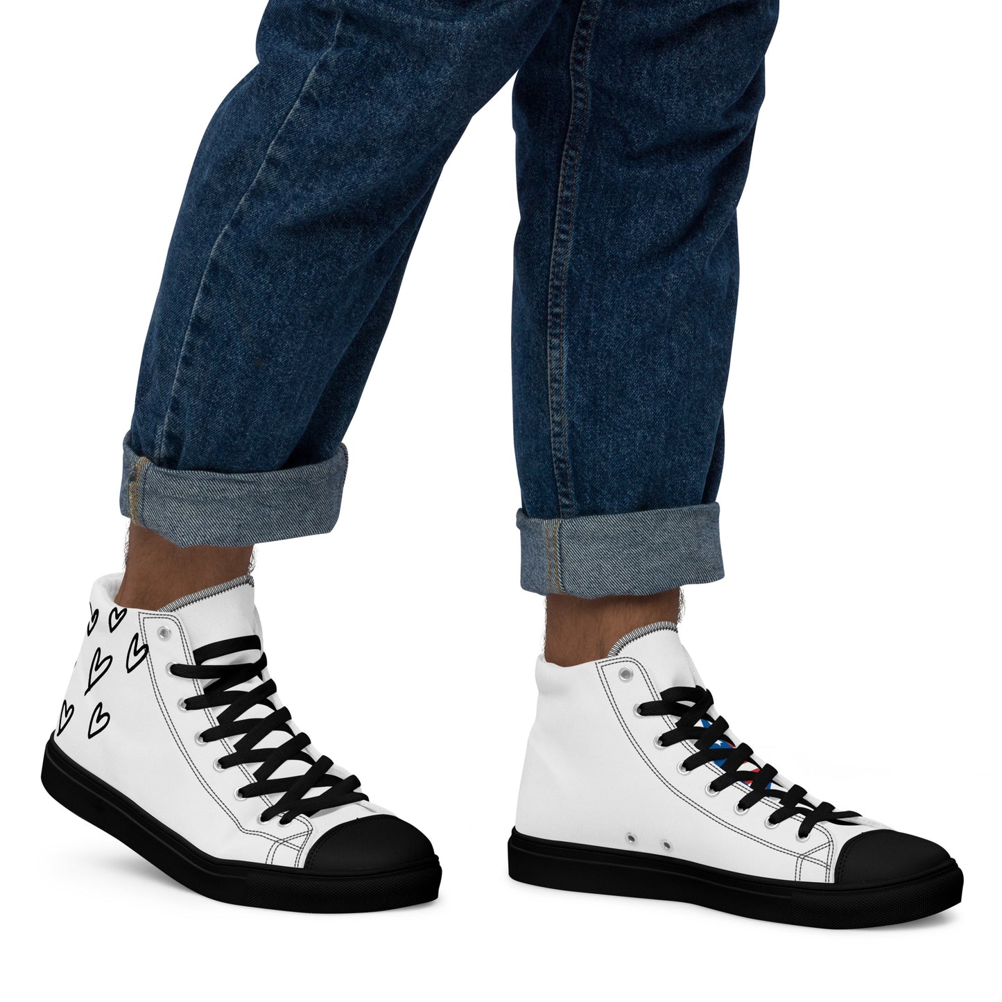 FREE SHIPPING- Avyskicks Men’s high top canvas shoes